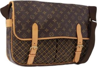 Louis Vuitton Pre-owned Shoulder Bag - Dames - Vintage Schoudertas - Bruin - ONE Size - Leer - Vintage