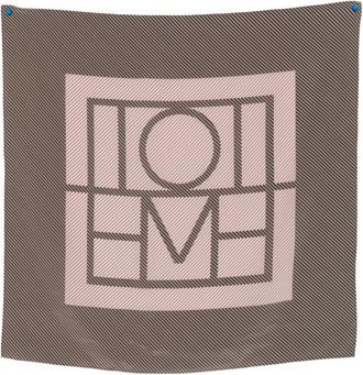 Toteme Brown Monogram Solid Scarf