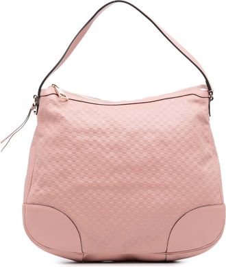 Gucci Pre-owned Womens Hobo Bag Zip - Pink Leather - One Size