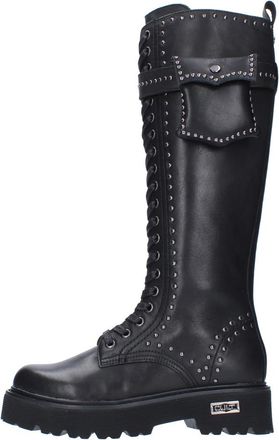 Cult Laarzen Zwart - Dames - Hoge Laarzen - Zwart - 40 EU - Leer - Schoenen