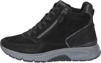 Gabor Schoenen, Dames, Zwart, 38 1/2 EU, Leer, High-top Sneakers