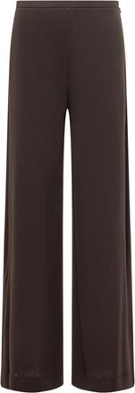 Alberta Ferretti Brown Relaxed Flat Front Pants