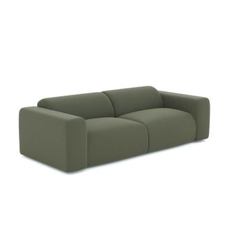 Sia Home Sof&aacute; 3 plazas tejido de trama verde oliva