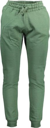 U.S.Polo Association Groene Sportkatoenen Broek met Borduurwerk - Heren - Sweatpants - Groen - L - Katoen - Broeken