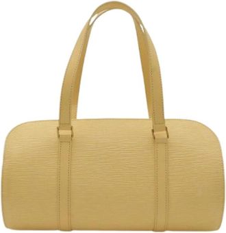 Louis Vuitton Pre-owned Vintage Handbag - Dames - Vintage Handtas - Beige - ONE Size - Leer - Vintage