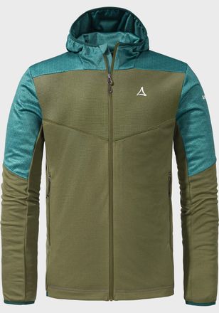 Sch&ouml;ffel Fleecejacke SCH&Ouml;FFEL Fleece Hoody Svardalen M, Herren, Gr. 56, gr&uuml;n (6737, gr&uuml;n), Oberstoff Rumpf oben: 100% Polyester Oberstoff Rumpf unten: 100% Pol