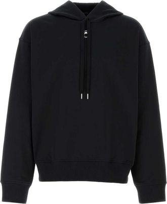 Marine Serre Black Solid Regular Hoodie