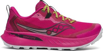 Saucony Peregrine 15 Womens Trail Running Shoes, Magenta/Black - 5.5 UK