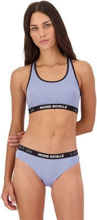 Mons Royale Sierra Sports Bra - Womens in Skyline/black at Nordstrom, Size X-Large
