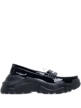 We11done two-toned platform loafers - unisex - Polyurethane/Polyurethane/Rubber - 36 - Black