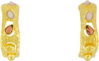 Aur&eacute;lie Bidermann Atalide Oorbellen - Dames - Oorbellen - Geel - ONE Size - Accessoires