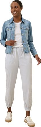 Pact Organic Cotton Monterey Poplin Jogger in Washed Blue at Nordstrom, Size Medium