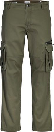 Jack & Jones Cargohose JACK & JONES JPSTKANE DOVER ZIP CARGO SN, Herren, Gr. 29, L&auml;nge 30, olive night, Web, Obermaterial: 98% Baumwolle, 2% Elasthan, unifarben, H