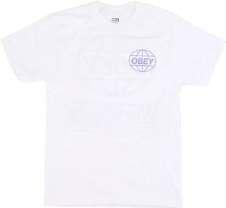 Obey Global Classic Tee - Streetwear Collectie - Heren - T-shirts - Wit - S - Tops