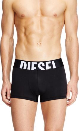 Diesel Three-pack boxer briefs in microfibre - Trunks - Man - Black