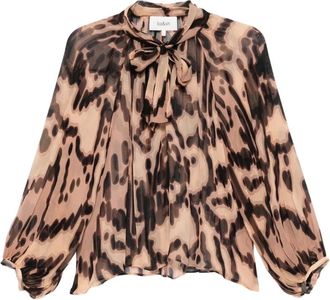 BA&SH Blusa Alof con stampa grafica - Toni neutri