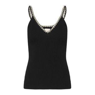 Soaked In Luxury Tops, Dames, Zwart, XL, Sleeveless Top