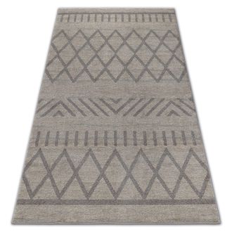 RugsX Rugsx - Alfombra Soft 8034 Etno Boho Crema/marr&oacute;n Claro Beige 120x170 Cm