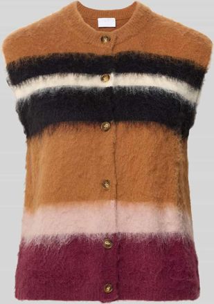 Jake*s Weste in Strick-Optik in Hazel, Größe XXL