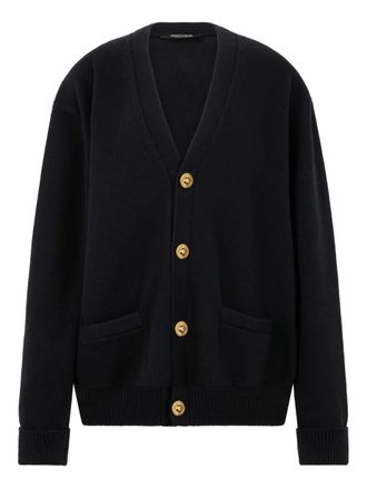 Roberto Cavalli Vest met gouden knoop - Zwart