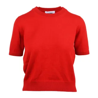 Alpha Studio Truien & Vesten, Dames, Rood, 2Xl, Wol, Pullover Sottogiacca