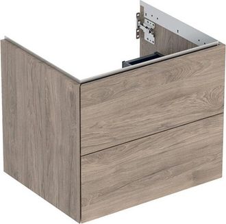Keramag Geberit One Mueble Bajo Lavabo, 2 Cajones, 59.2x50.4x47cm