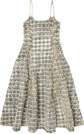 Diesel Abito Midi In Pied-De-Poule-Donna