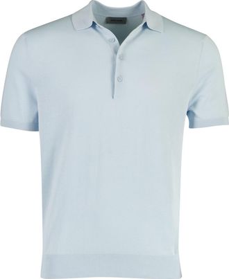 Pierre Cardin Poloshirt Pierre Cardin lichtblauw 4 knoops