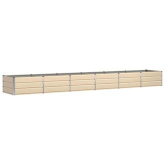 vidaXL Jardinera Marfil 480 X 80 X 45 Cm Acero Vidaxl