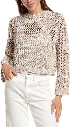 Kenneth Cole Two-Tone Open Stitch Pullover