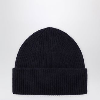 Le Bonnet Beanie in wool and Caregora in Midnight