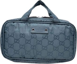 Gucci Pre-owned Handbags, female, Blue, Size: ONE SIZE Pre-owned Vintage Handbag