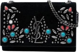 Saint Laurent Pre-owned Borsa a tracolla in camoscio - - Pre-owned - Donna - Nero - ONE SIZE