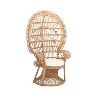 Sweeek Sill&oacute;n vintage de rat&aacute;n, natural