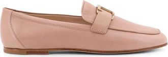 Tod's Leren instapschoenen - Dames - Loafers - Beige - 38 EU - Leer - Schoenen