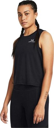 Under Armour Vanish cropped tanktop voor dames (Zwart, Wit)