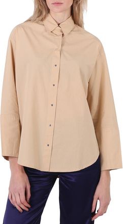 Roseanna Valley Emiliano Cotton Poplin Shirt, Brand Size 34 (US Size 0)