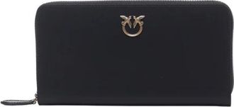 Pinko Wallets & Cardholders, female, Black, Size: ONE SIZE Black Wallet with Zip Closure