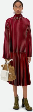 Bottega Veneta Viscose Frill Top - Bottega Veneta