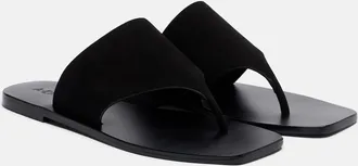A.Emery Paton suede thong sandals