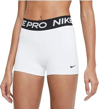 Nike Pro 3 Shorts Womens Shorts White/Black/Black : LG (US 12-14) 3, Polyester/Spandex