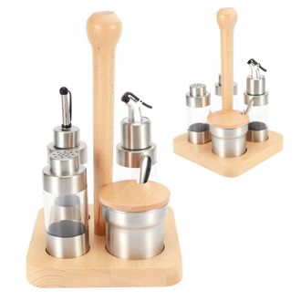 OEM Caja Para Condimentos, Especias Y Pimienta, Recipiente Para Almacenar Condimentos, Agarrador De Ollas, Juego De Utensilios De Cocina Cuadrados