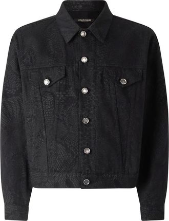 Roberto Cavalli Giacca con stampa - Nero