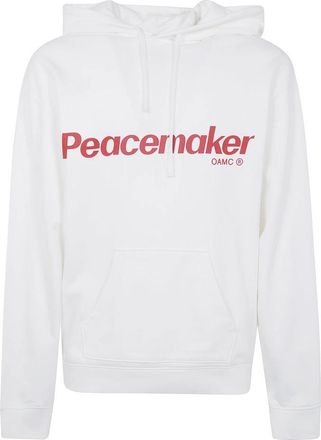 OAMC Peacemaker Flower Loose Fit Hoodie - Dames - Hoodies - Wit - M - Katoen - Hoodies & sweatvesten