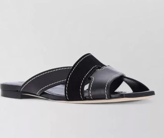 Tod's leather cross-strap sandals