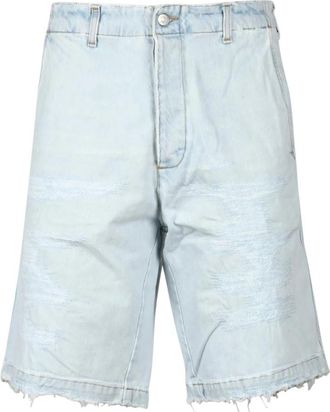 Haikure Katoenen Bermuda Shorts - Heren - Denim shorts - Blauw - 4XS - Katoen - Korte Broeken