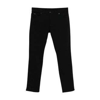 Emporio Armani Slim-fit Jeans, male, Black, Size: W31 Slim 5-Pocket Jeans