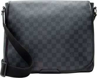 Louis Vuitton Black Damier Graphite Daniel Mm (Authentic Pre-Loved)