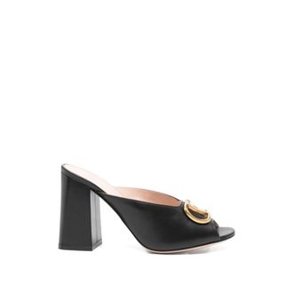 Valentino Garavani VLogo Signature leren muiltjes - Dames - Muiltjes - Zwart - 36 1/2 EU - Leer - Schoenen