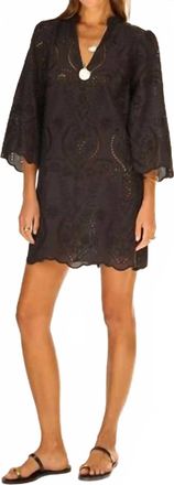 Natalie Martin Maria Mini Dress In Athena Black